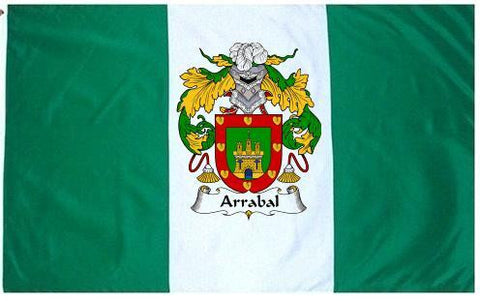 Arrabal family crest coat of arms flag