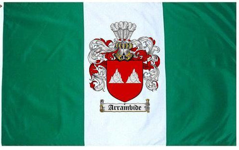 Arrambide family crest coat of arms flag