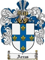 Arras Family Crest / Coat of Arms JPG or PDF Download