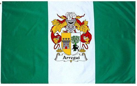 Arregui family crest coat of arms flag