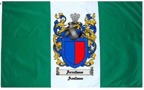 Arrellano family crest coat of arms flag