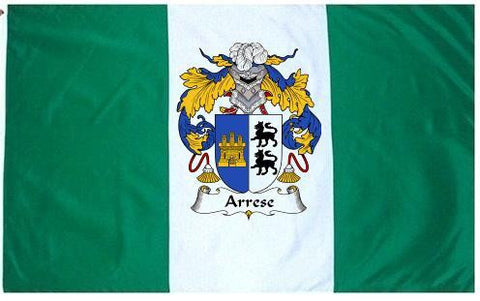 Arrese family crest coat of arms flag