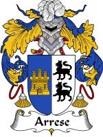 Arrese Family Crest / Coat of Arms JPG or PDF Download