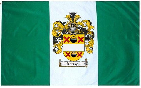 Arriaga family crest coat of arms flag