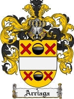 Arriaga Family Crest / Coat of Arms JPG or PDF Download