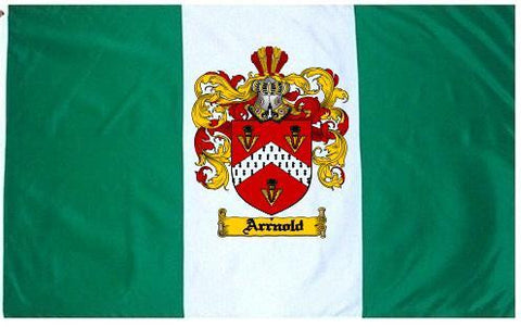 Arrnold family crest coat of arms flag