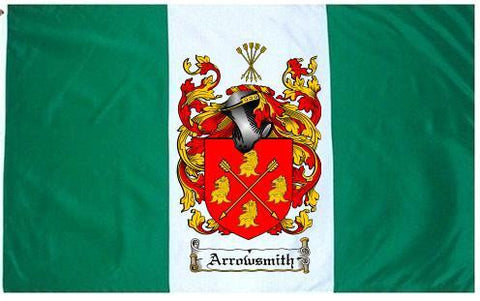 Arrowsmith family crest coat of arms flag