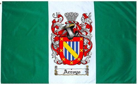 Arroyo family crest coat of arms flag