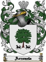 Arrozola coat of arms family crest download