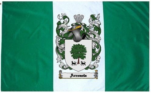 Arrozola family crest coat of arms flag