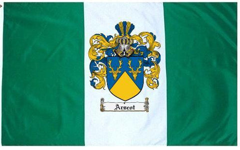 Arscot family crest coat of arms flag