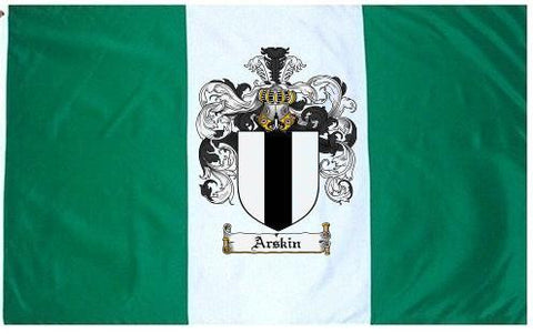 Arskin family crest coat of arms flag