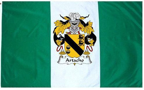Artacho family crest coat of arms flag