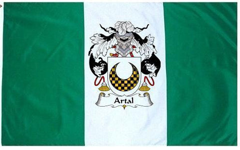 Artal family crest coat of arms flag