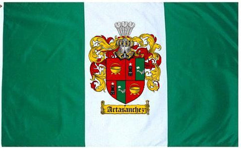 Artasanchez family crest coat of arms flag