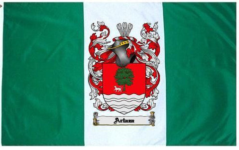 Artaza family crest coat of arms flag