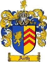 Arth coat of arms family crest download