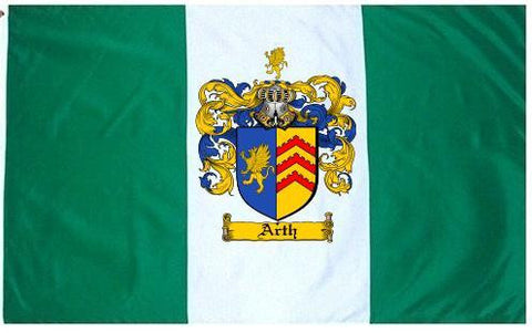 Arth family crest coat of arms flag