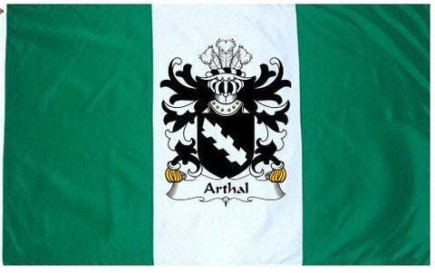 Arthal family crest coat of arms flag