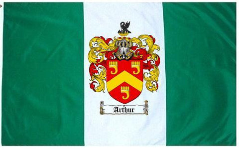 Arthur family crest coat of arms flag