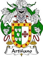 Artinano coat of arms family crest download