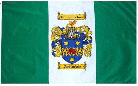 Artindale family crest coat of arms flag