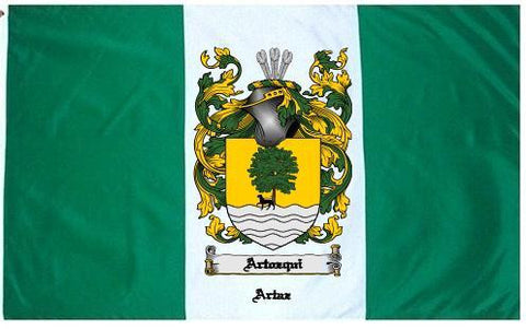 Artozqui family crest coat of arms flag