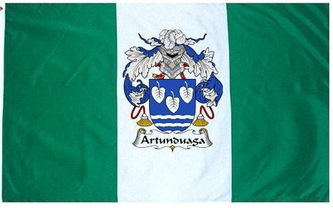 Artunduaga family crest coat of arms flag