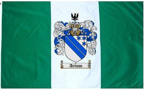 Artuso family crest coat of arms flag