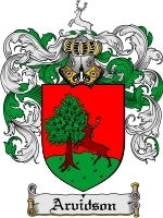 Arvidson coat of arms family crest download