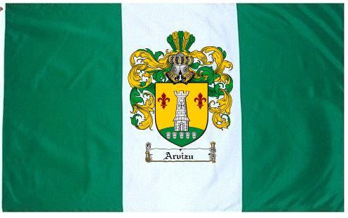 Arvizu Coat of Arms Flag / Family Crest Flag – Family Crests