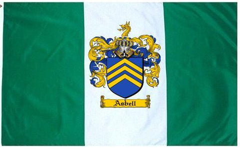 Asbell family crest coat of arms flag