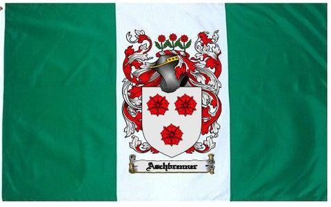 Aschbrenner family crest coat of arms flag