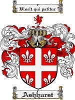 Ashhurst coat of arms family crest download