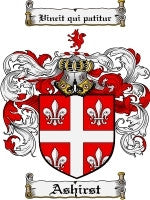 Ashirst coat of arms family crest download