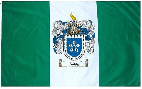 Ashly family crest coat of arms flag