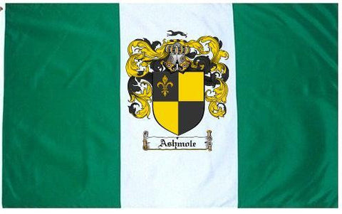 Ashmole family crest coat of arms flag