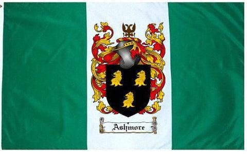 Ashmore family crest coat of arms flag