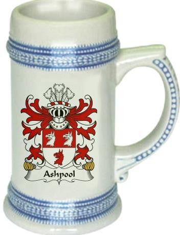 Ashpool family crest stein coat of arms tankard mug
