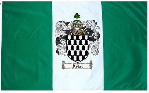 Askel family crest coat of arms flag