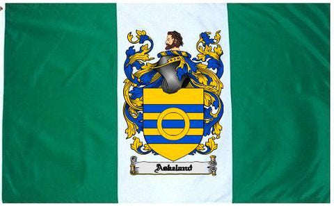 Askeland family crest coat of arms flag