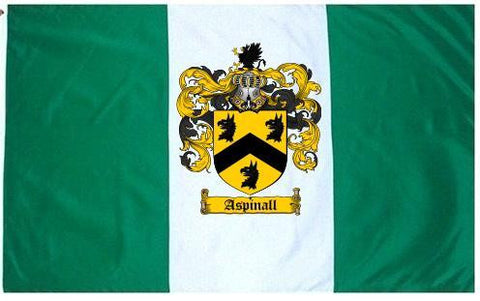 Aspinall family crest coat of arms flag