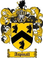 Aspinall Family Crest / Coat of Arms JPG or PDF Download