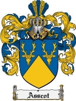 Asscot Family Crest / Coat of Arms JPG or PDF Download