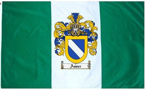 Asser family crest coat of arms flag