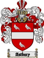 Astbury Family Crest / Coat of Arms JPG or PDF Download