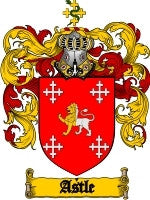 Astle coat of arms family crest download