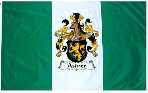 Astner family crest coat of arms flag