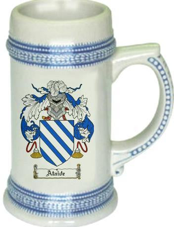 Ataide family crest stein coat of arms tankard mug