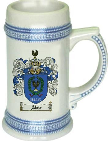 Atala family crest stein coat of arms tankard mug